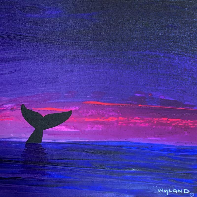 Wyland, Acquerello originale incorniciato - Painting Contemporaneo di Robert Wyland