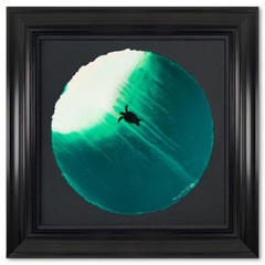 Wyland, «Streams of light in the sea » encadrée, signée à la main, peinture originale