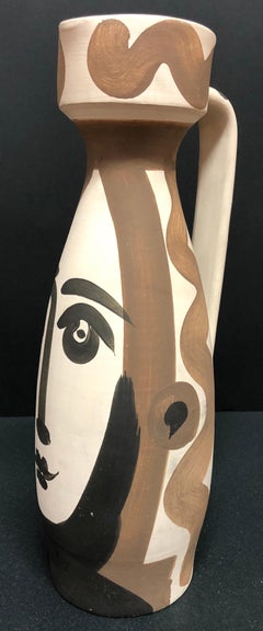 Pablo Picasso, "Face Turned Pitcher, " ceramic