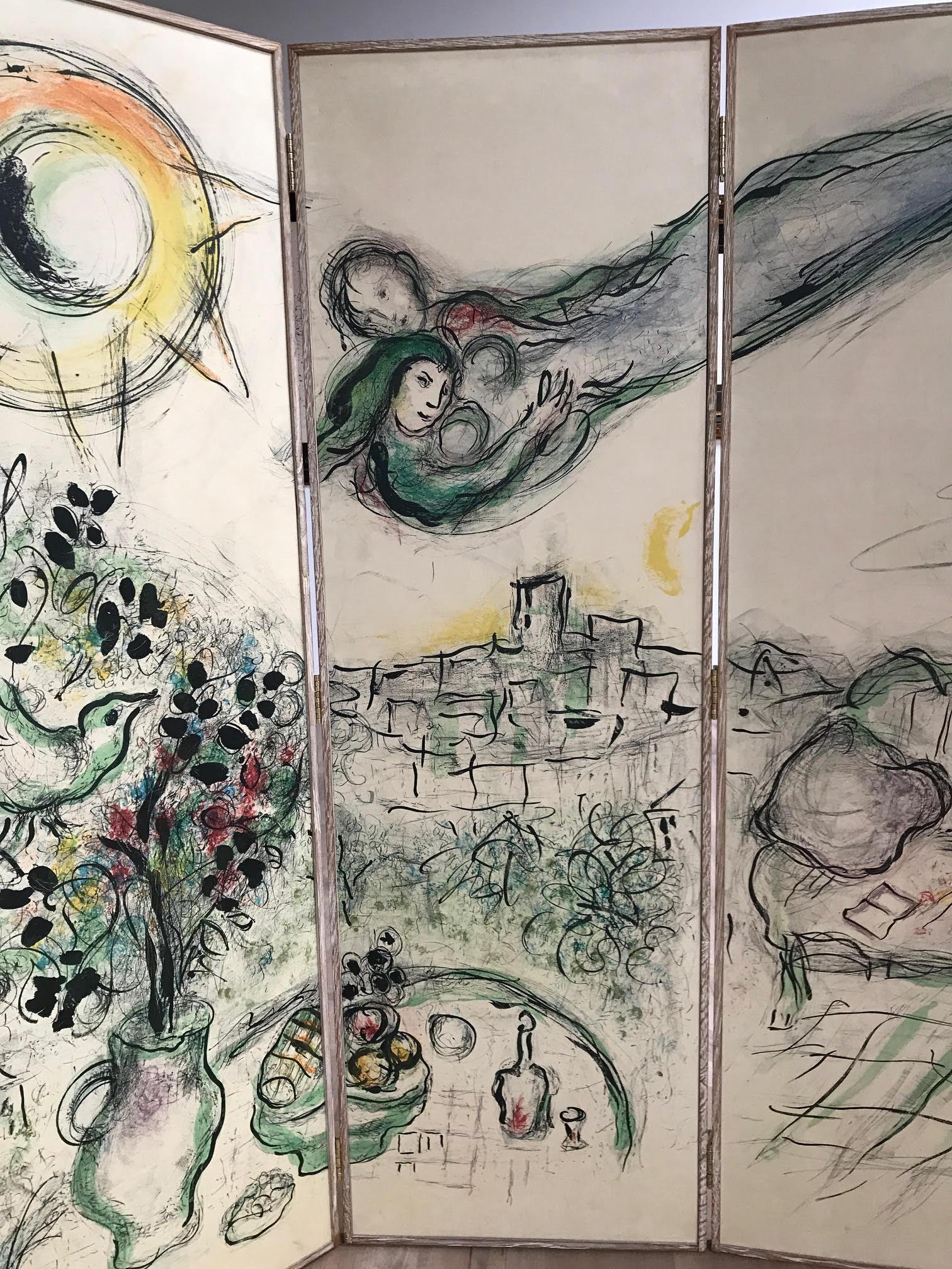 Paravent - Expressionist Art by Marc Chagall