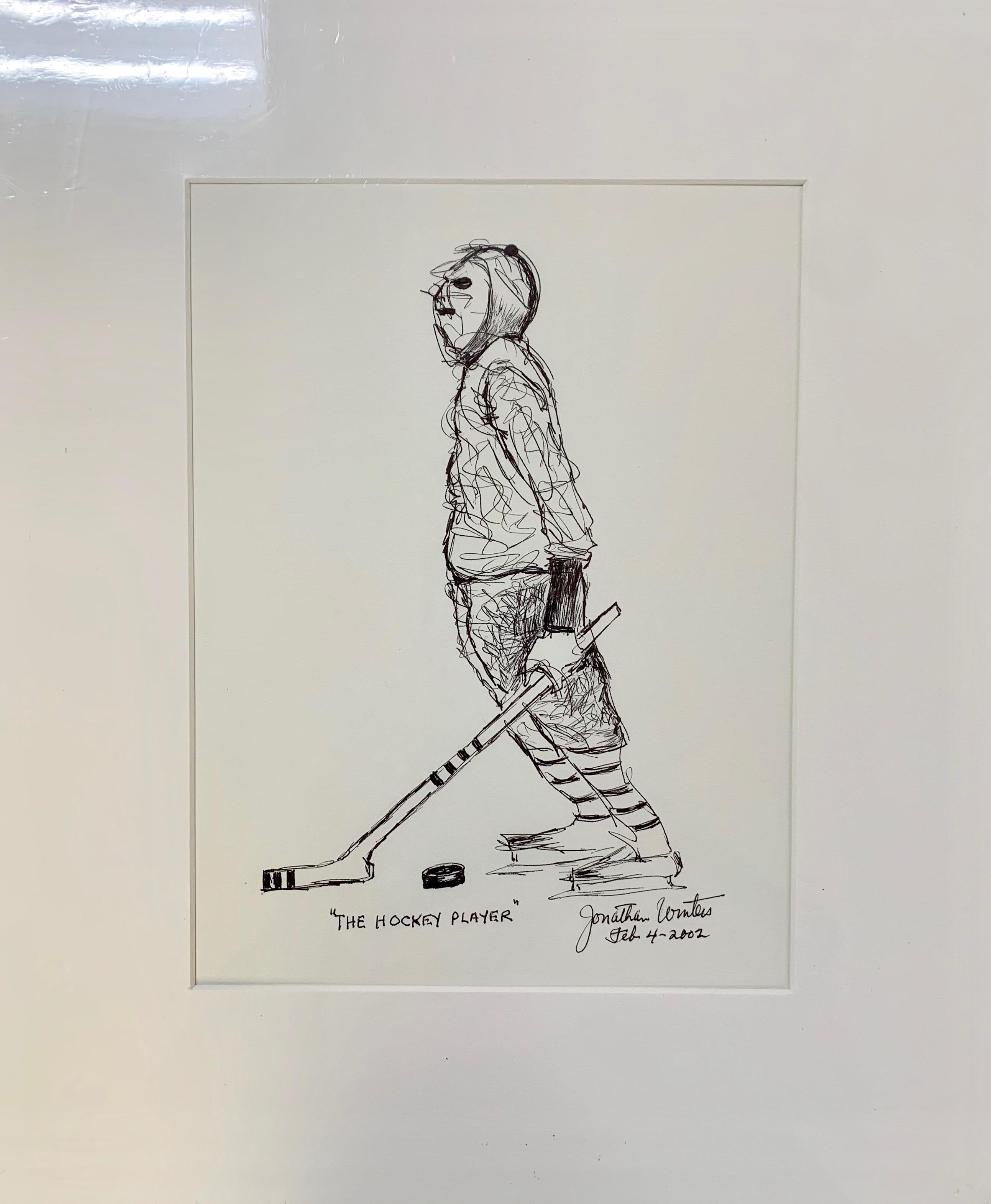 hockey player drawing