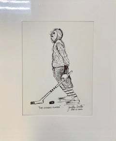 Jonathan Winters, Le joueur de hockey, dessin unique