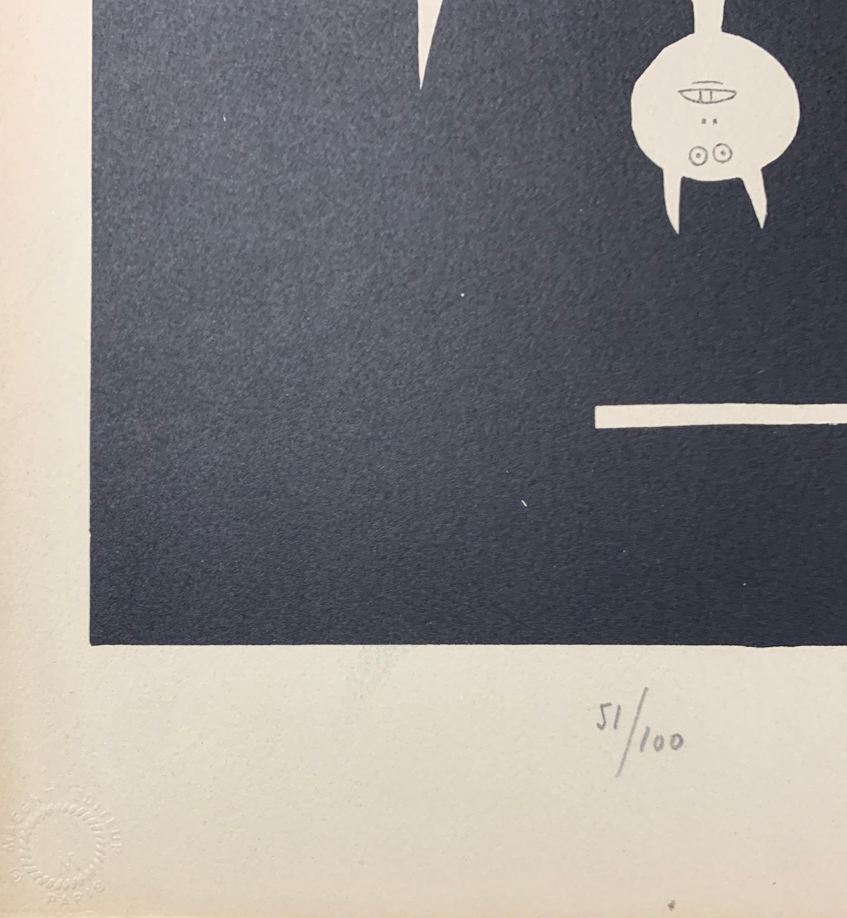 Wilfredo Lam, « Sans Titre (Untitled) », lithographie originale, signée à la main  en vente 3