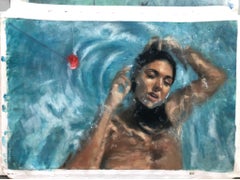 Oil on Canvas Titled "Catch of the Day”