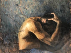 Oil on Canvas Titled "Hopeless Romantic IV”
