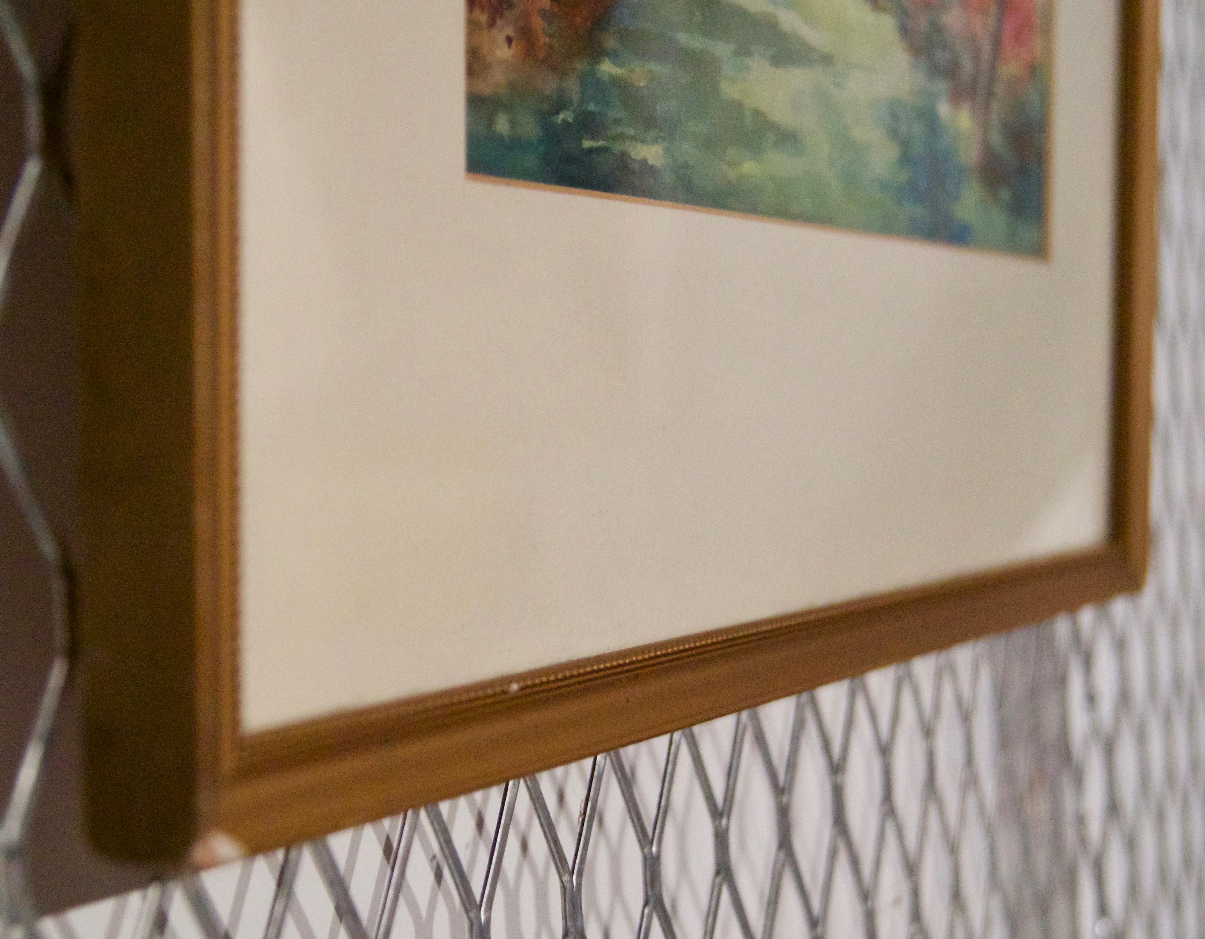 Blumengärten – Aquarelllandschaft des frühen 20. Jahrhunderts von Annie L Pressland im Angebot 5