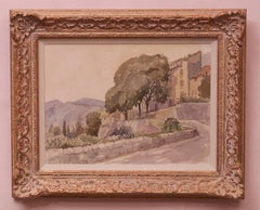 Majorica - Mid 20th Century Landscape Watercolour on Paper by Muriel Archer