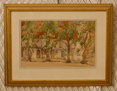 South of France - Early 20th Century Impressionist Watercolour by Bennett