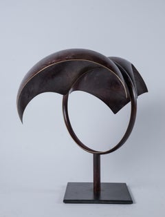 Sculpture abstraite en laiton « Insomnia »