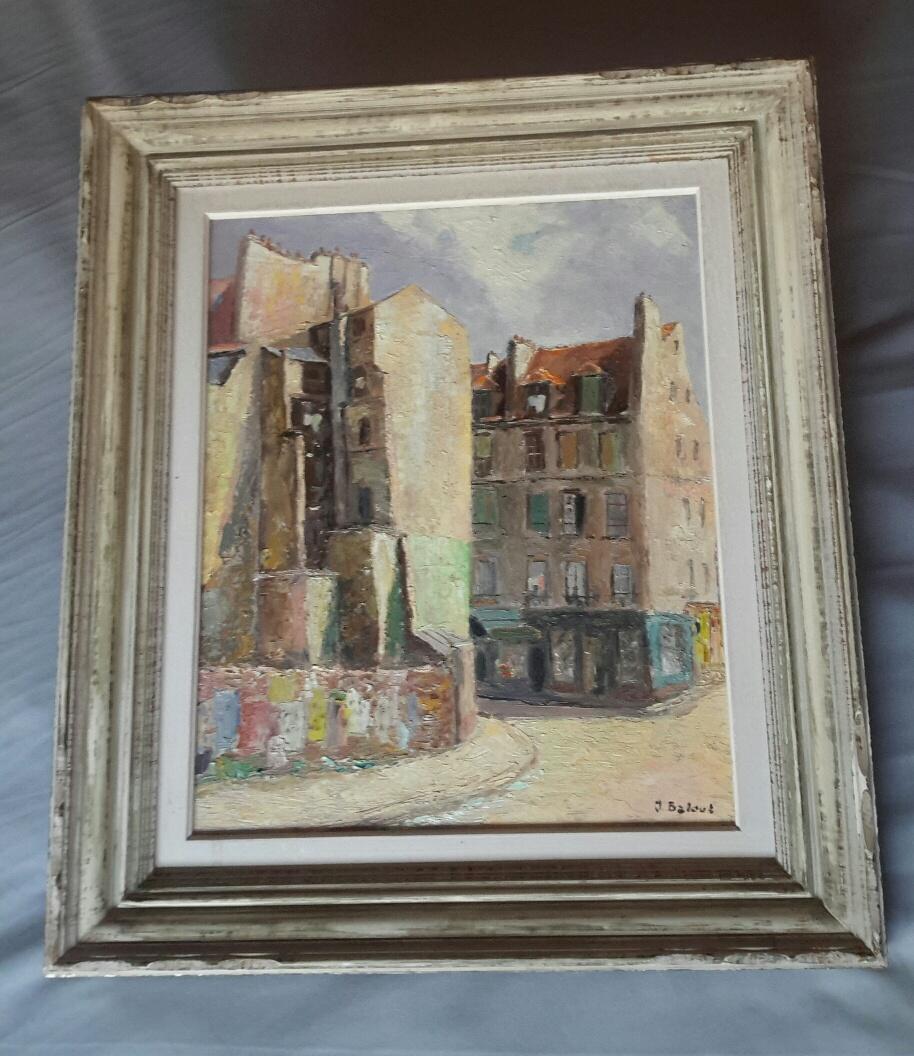 Unknown Landscape Painting - Paris Mouffetard 