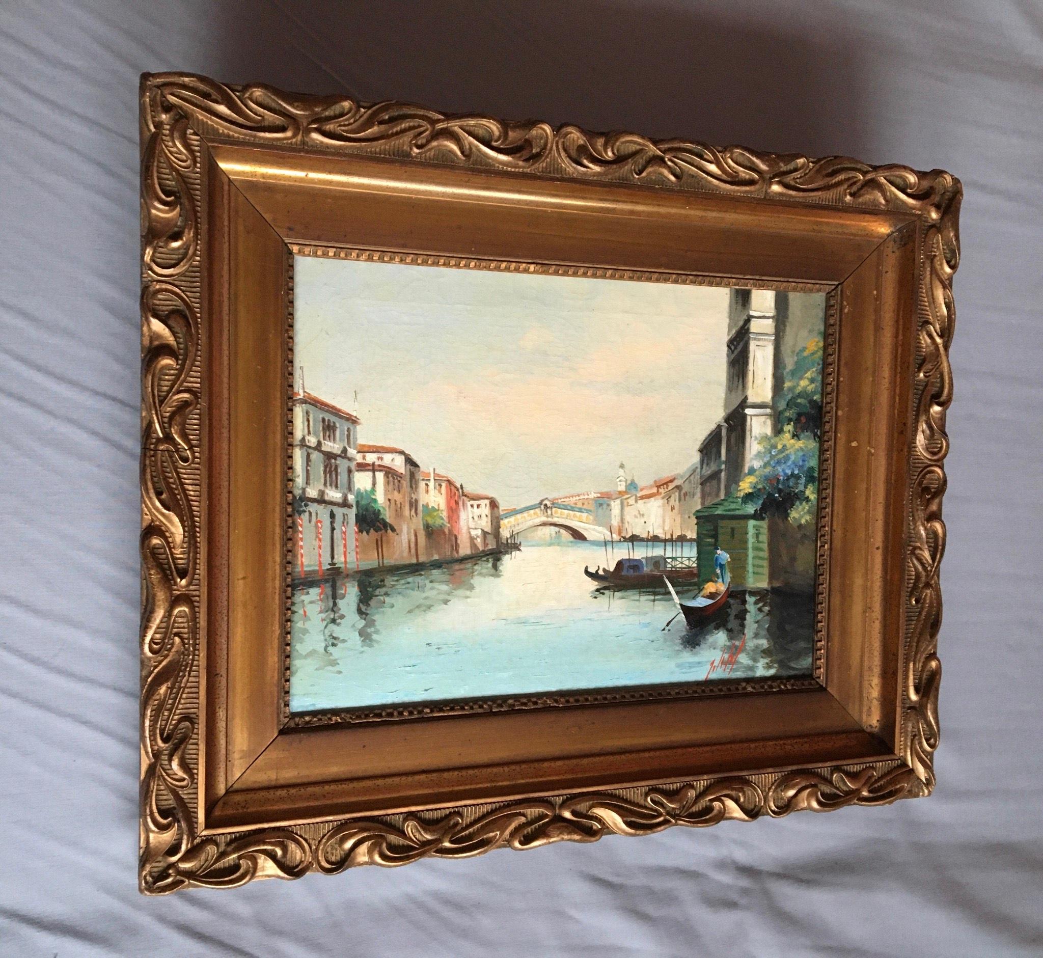 Rialto Bridge, Venice by Dellal, 1950 For Sale 7