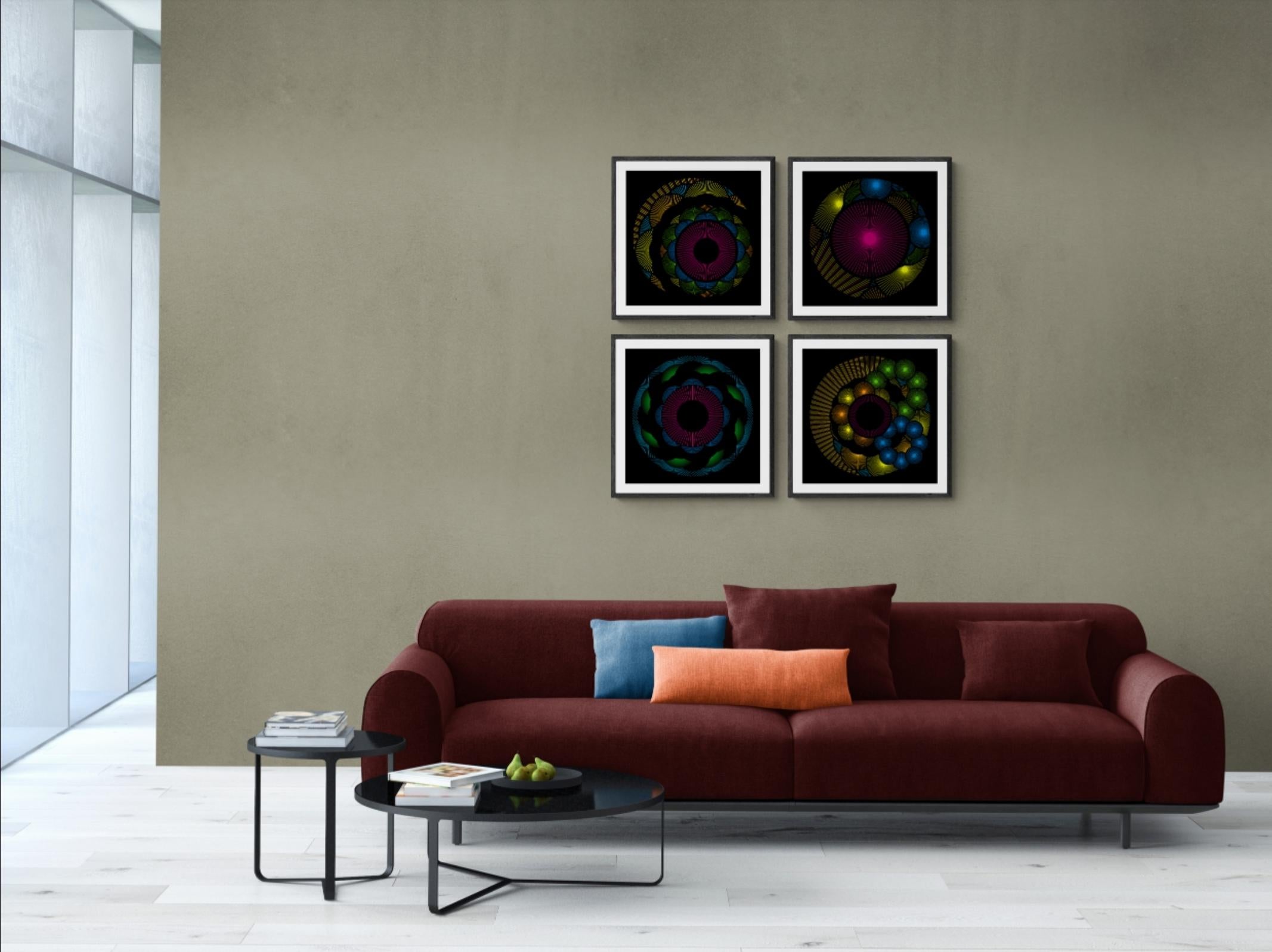 Nebulosa 6 - Abstract Geometric Print by Julio Campos