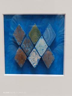 COLLAGE DE CARTON ET DE PIERRE - Presta 1970