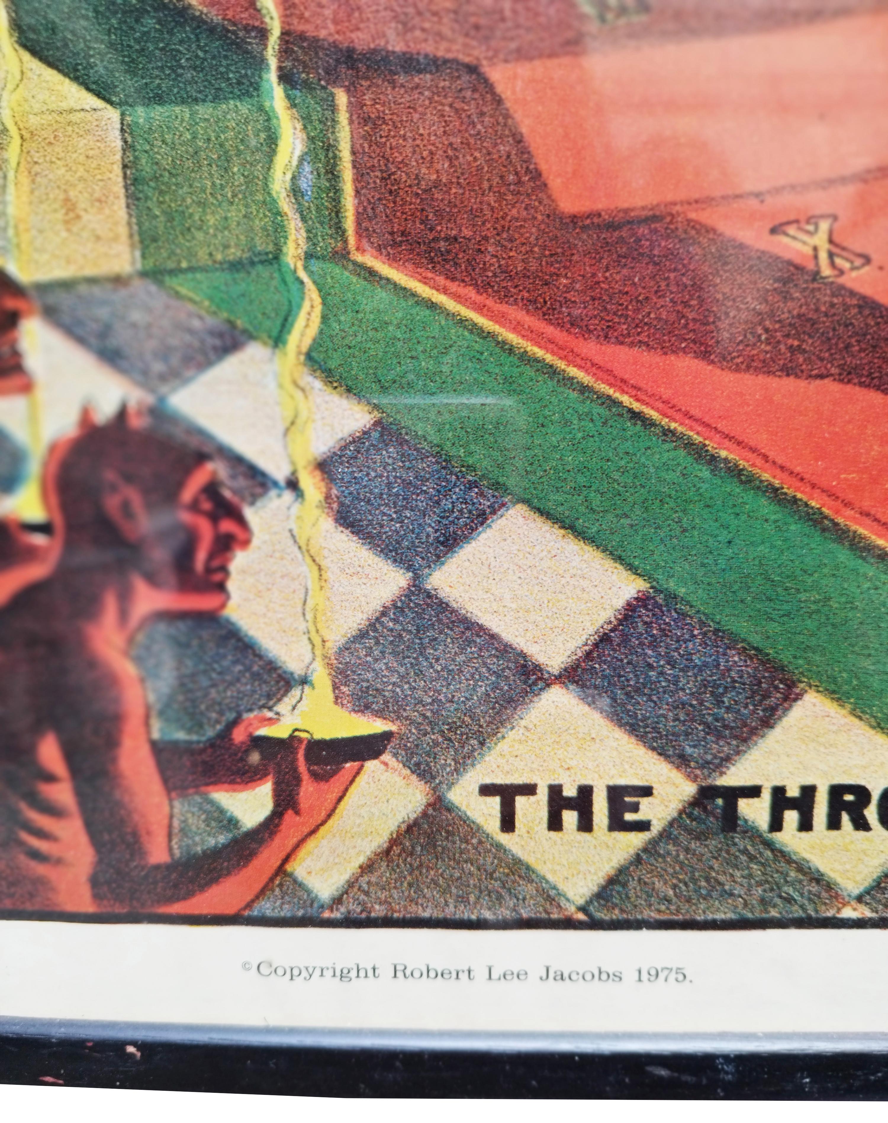 THE TRONO OF MYSTERY - Von Arx lithografisches Plakat, 1970er Jahre im Angebot 1