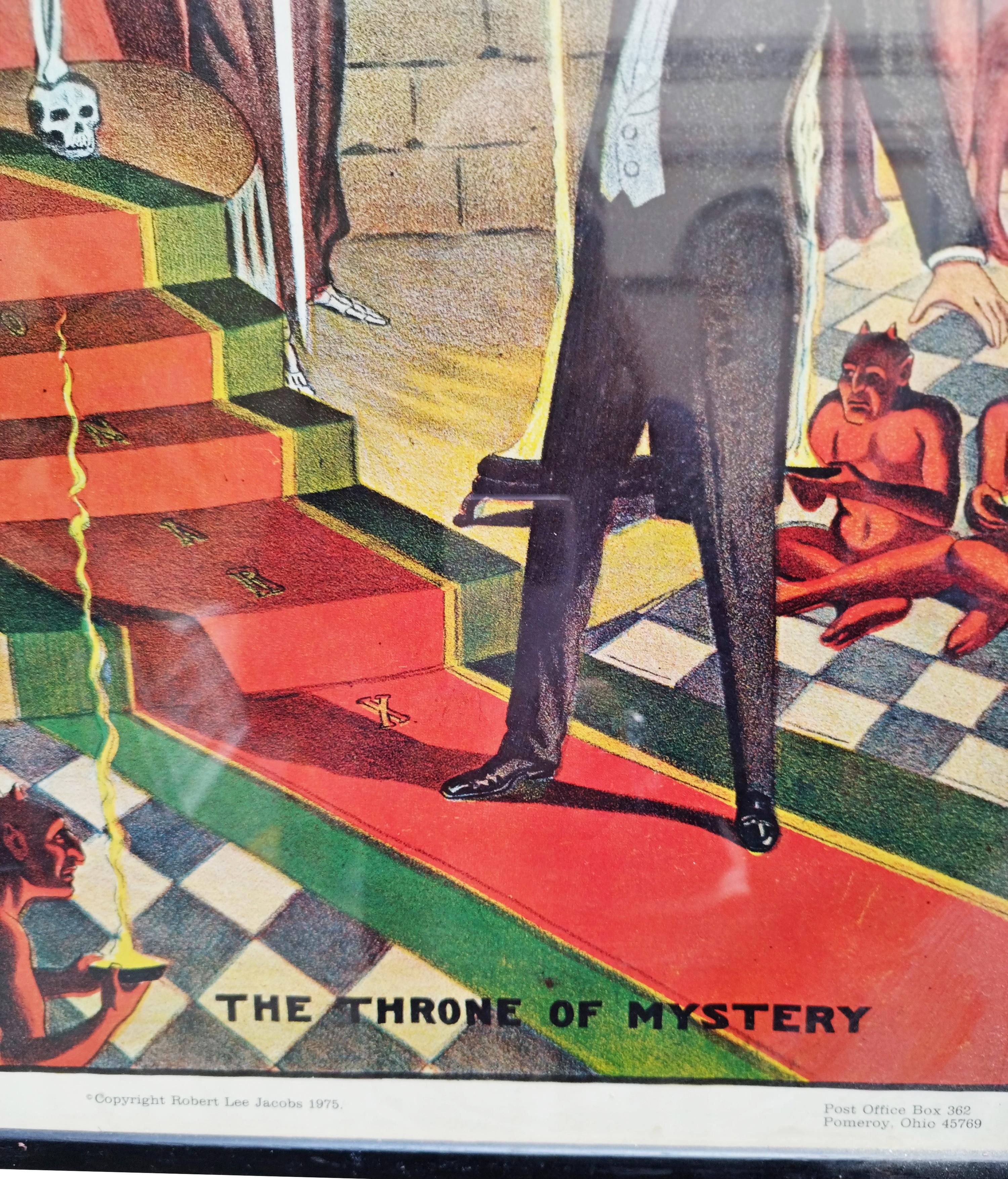 THE TRONO OF MYSTERY - Von Arx lithografisches Plakat, 1970er Jahre im Angebot 2