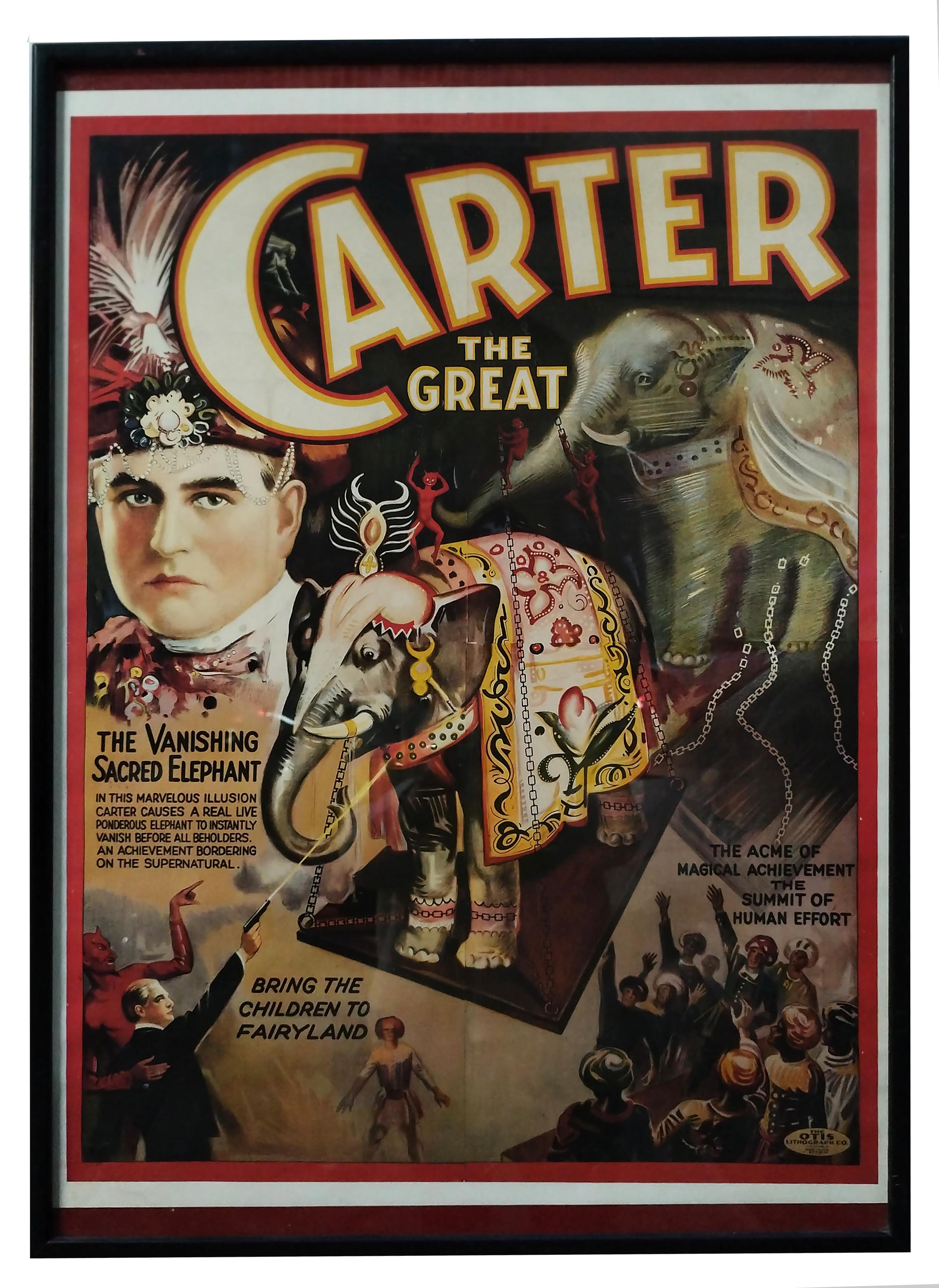 THE EXPLOITING ELEPHANT - Lithografisches Plakat von Carter dem Großen, 1970er Jahre – Art von Unknown