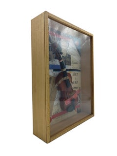 VIOLIN - Mixed Technique and Collage, Giuseppe Chiari, Italy 1970s