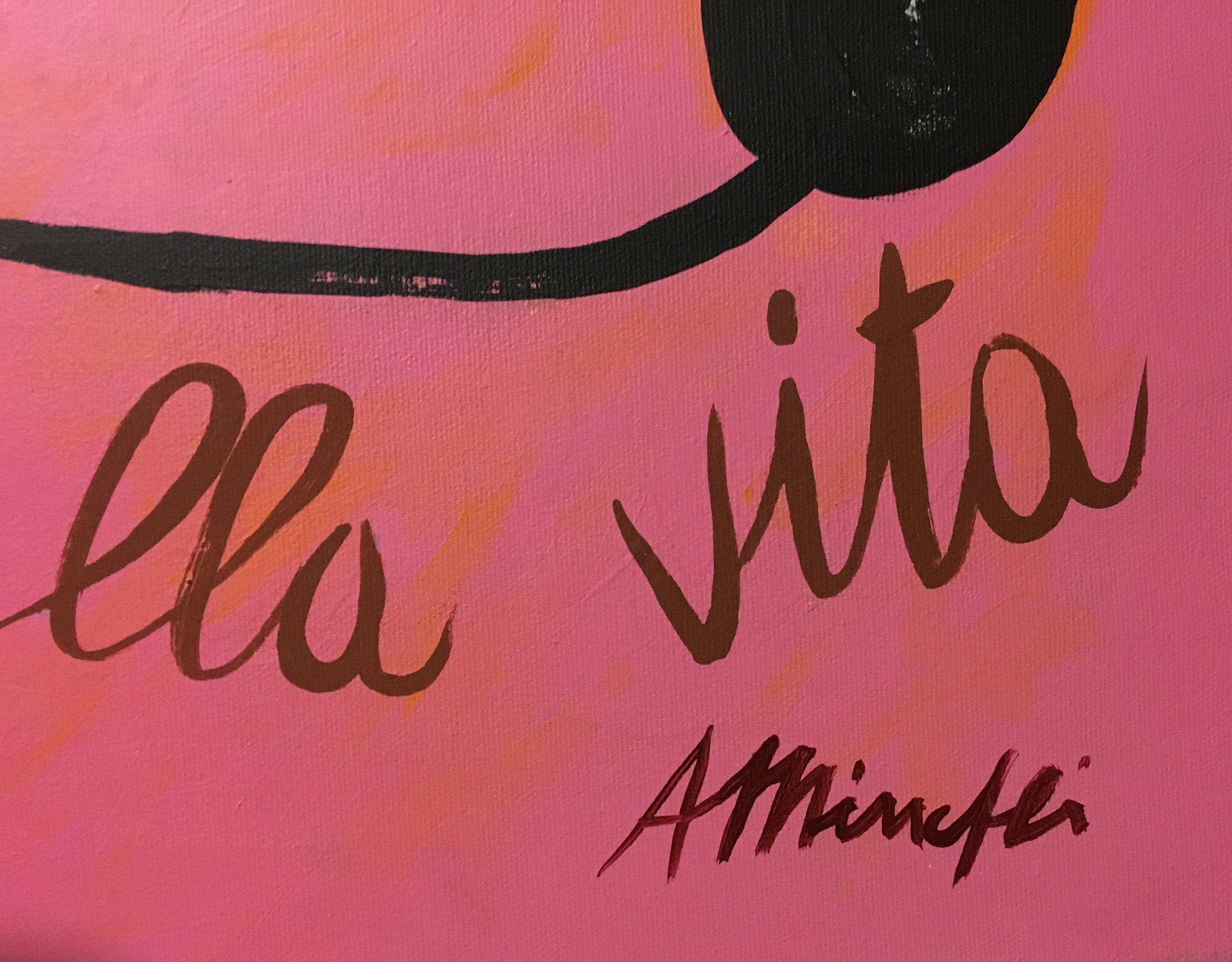 CLOTO TESSE IL FILO DELLA VITA - Oil on canvas painting, Antonio Minopoli For Sale 4