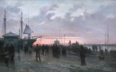 Pont-tourné à Saint-François, Le Havre - Henri Louis Scott - French