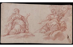 School of Central Italy, 17th century: Studies for Two Allegorical Figures