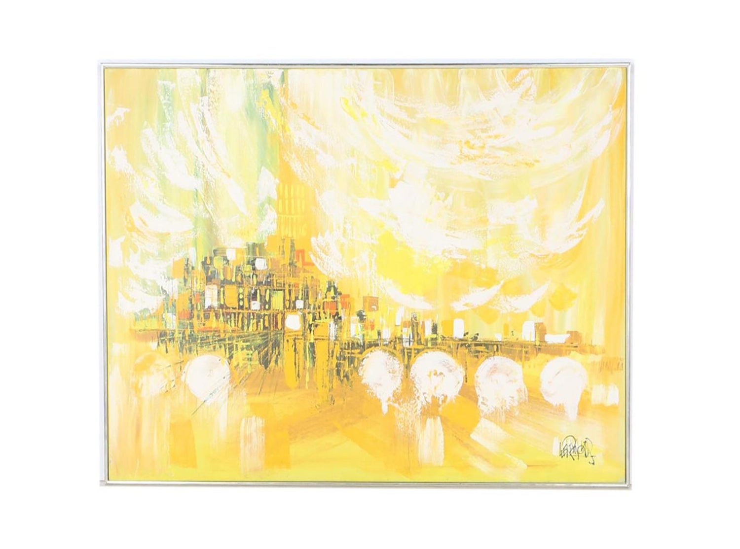 Lee Reynolds - Lee Reynolds Oil Painting of Abstract Cityscape at 1stDibs | lee  reynolds cityscape painting, lee reynolds artist, abstract lee reynolds  painting