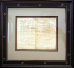 Charles Toppan Facsimile Engraving of Jefferson's First Draft of the Declaration