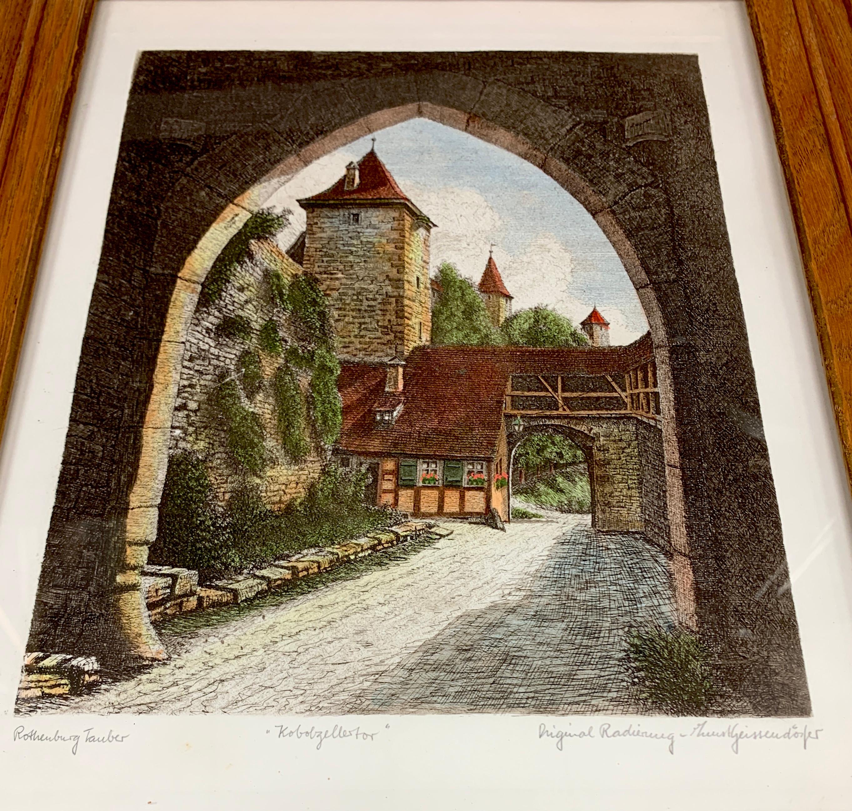 Hand-Colored Etching 