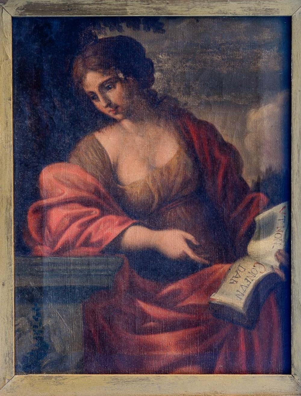 portrait of a young woman as a sibyl