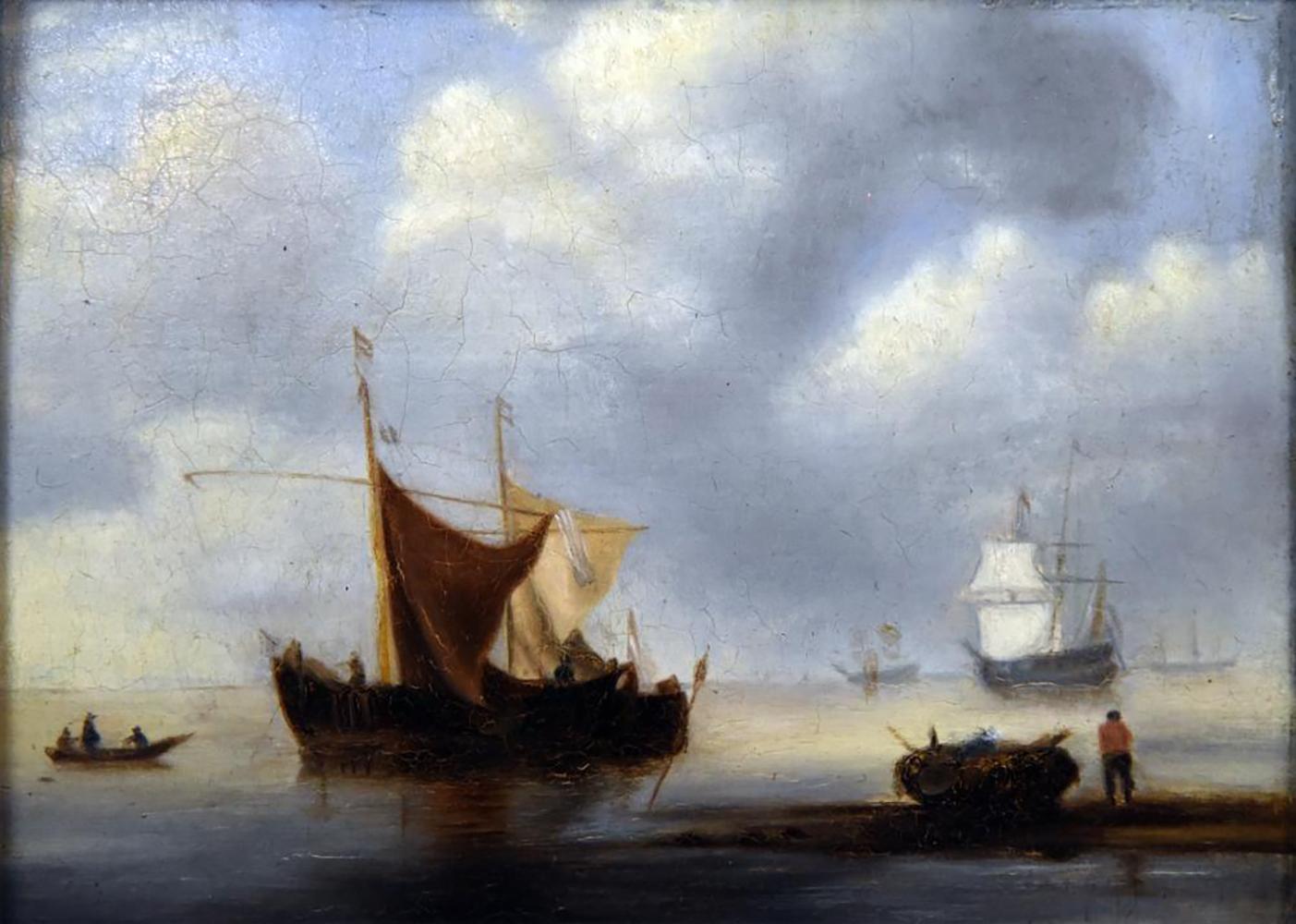 Dutch Marine Oil Painting by William Van de Velde II 2
