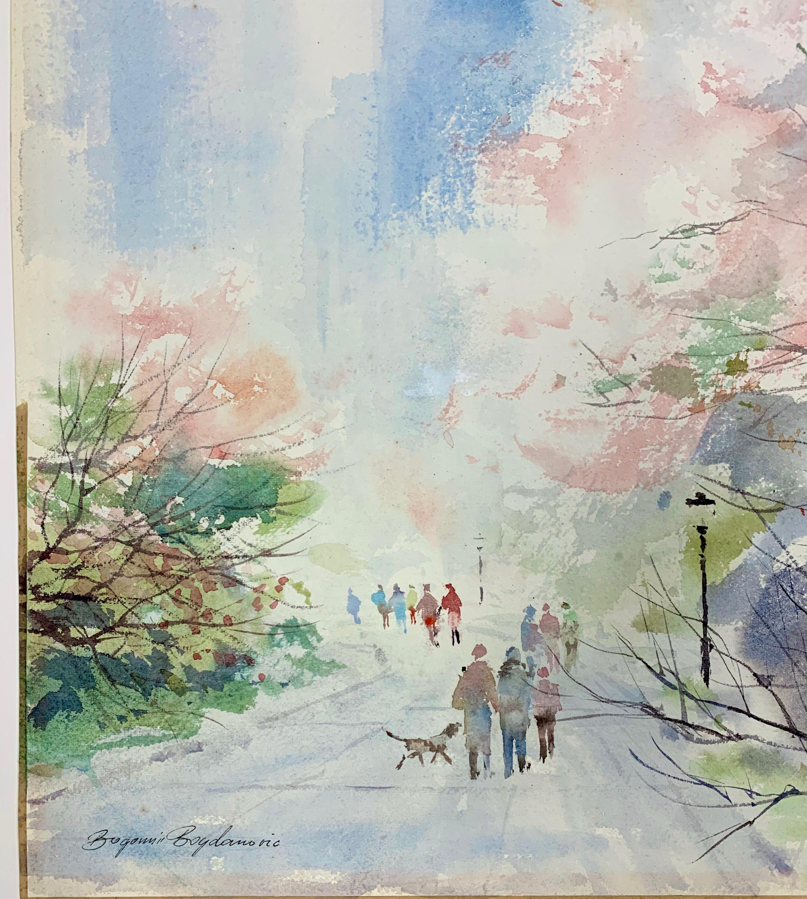 central park watercolor
