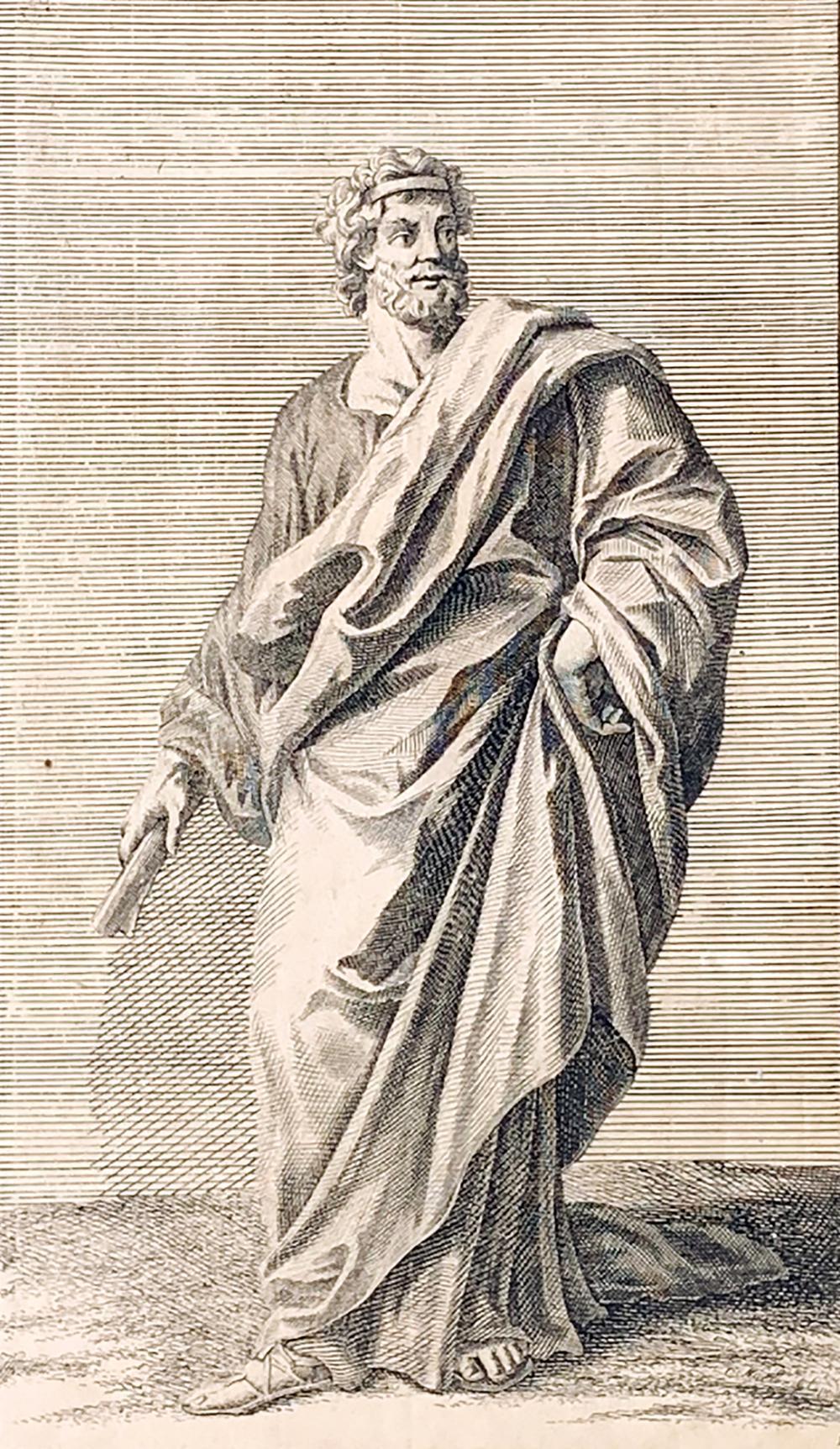 18th Century Original Intaglio Engraving by Georg Martin Preissler (1700–1754) - Engraving is Figure / Plate #10 of Preissler's series entitled 