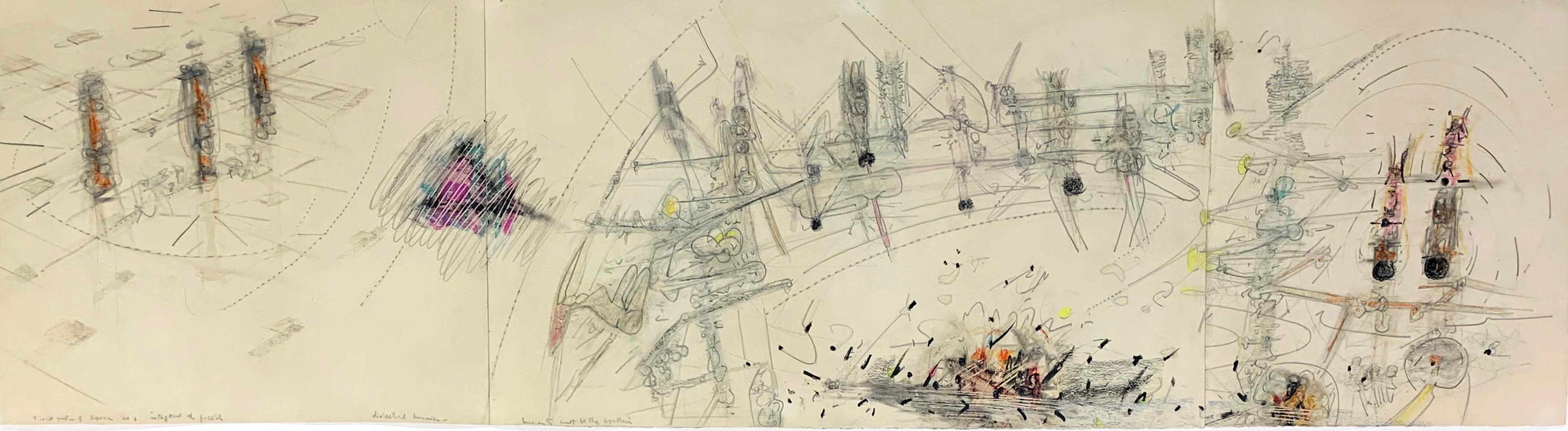 It's Not A Question of Superman - Abstract Art by Roberto Matta