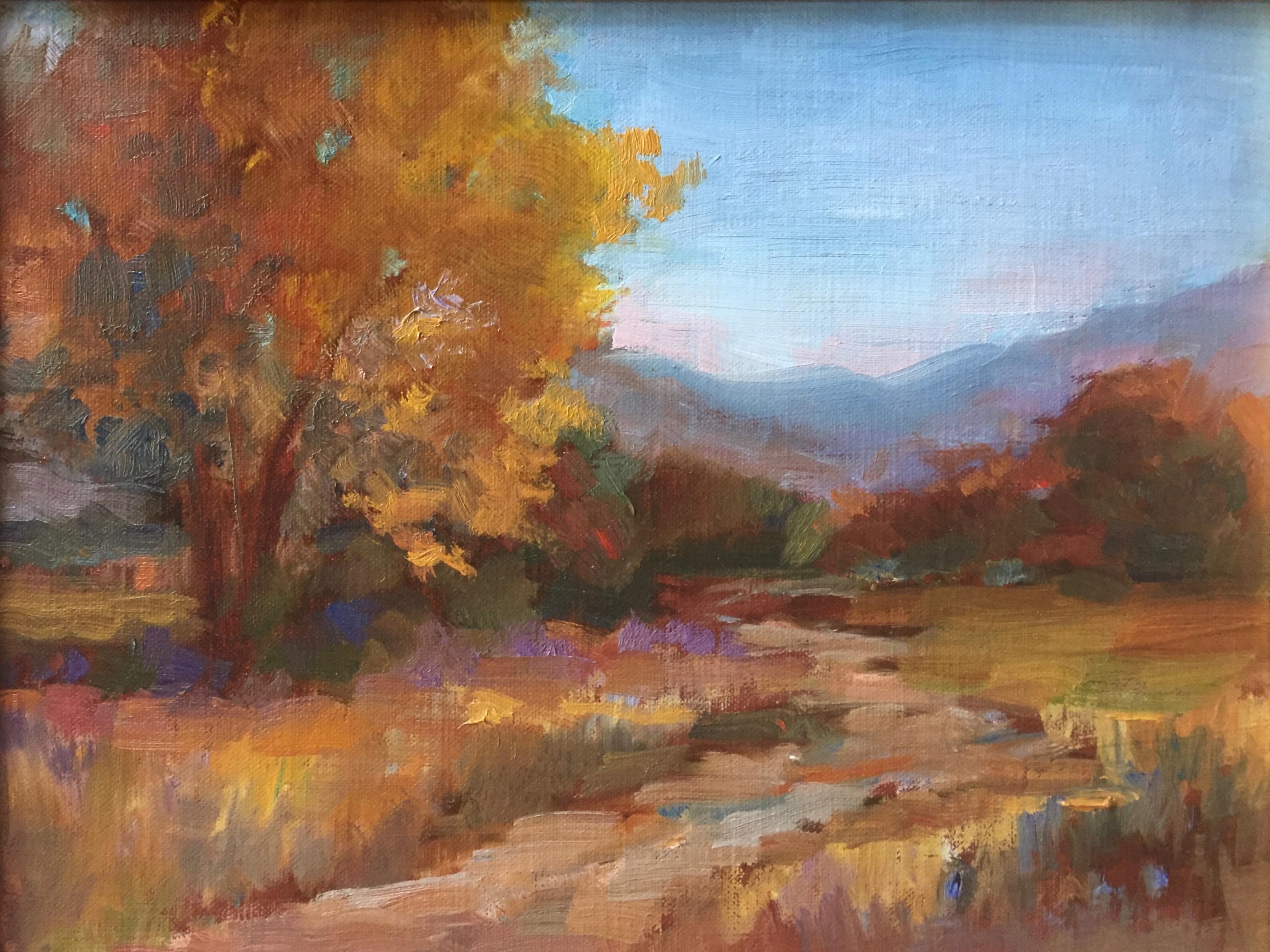 Emily Goldfield Landscape Painting - Golden Path