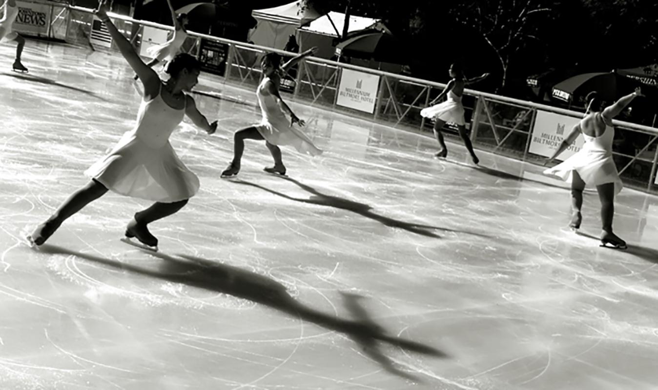 Chris Martinez Color Photograph - Ice Dancers and Shadows