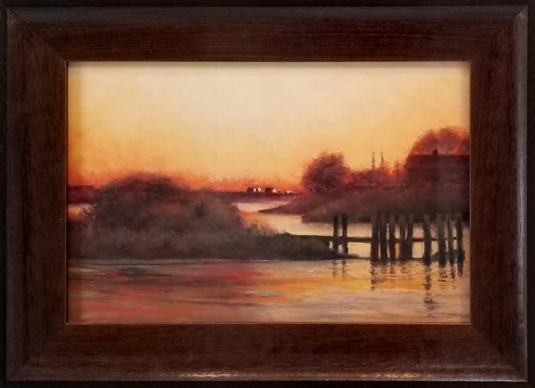 Esther Engelman Still-Life Painting - Westerly Sunset