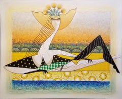 Vintage Woman With Wreath