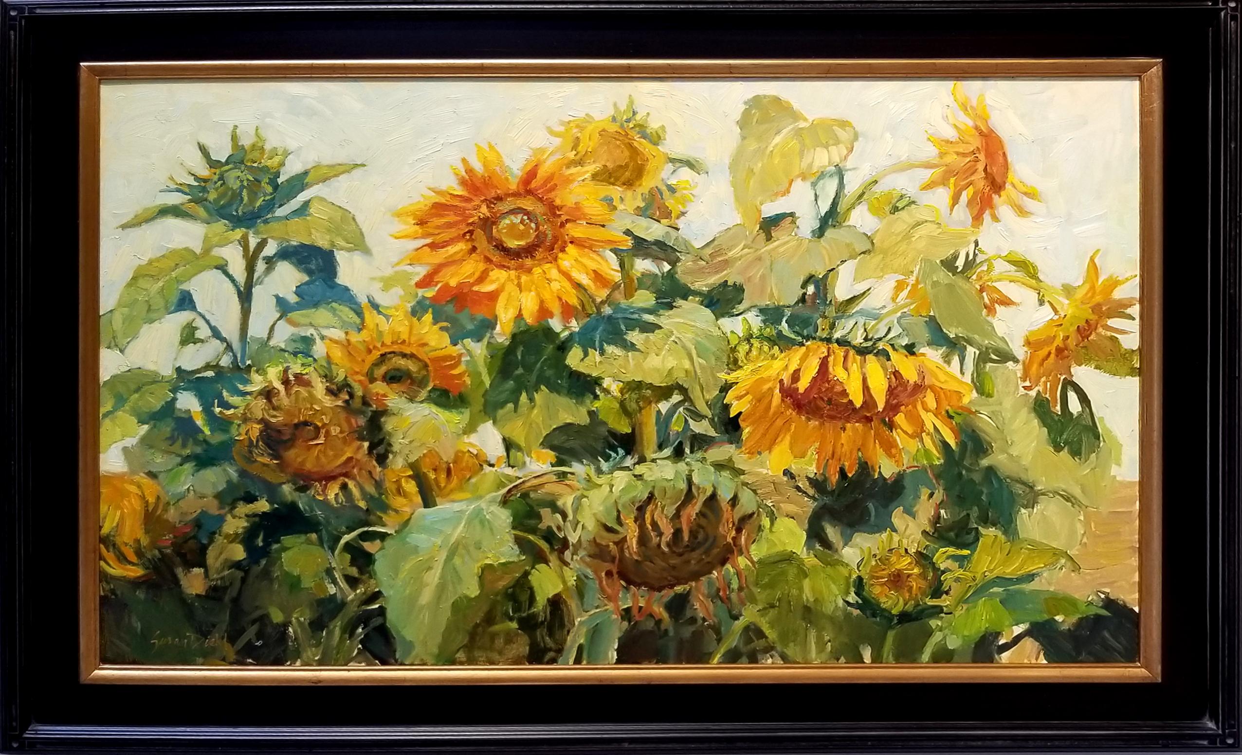 Susan Diehl Landscape Painting - Sunflower Splendor