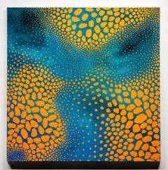 Pointillism Series 4  Blue and Orange