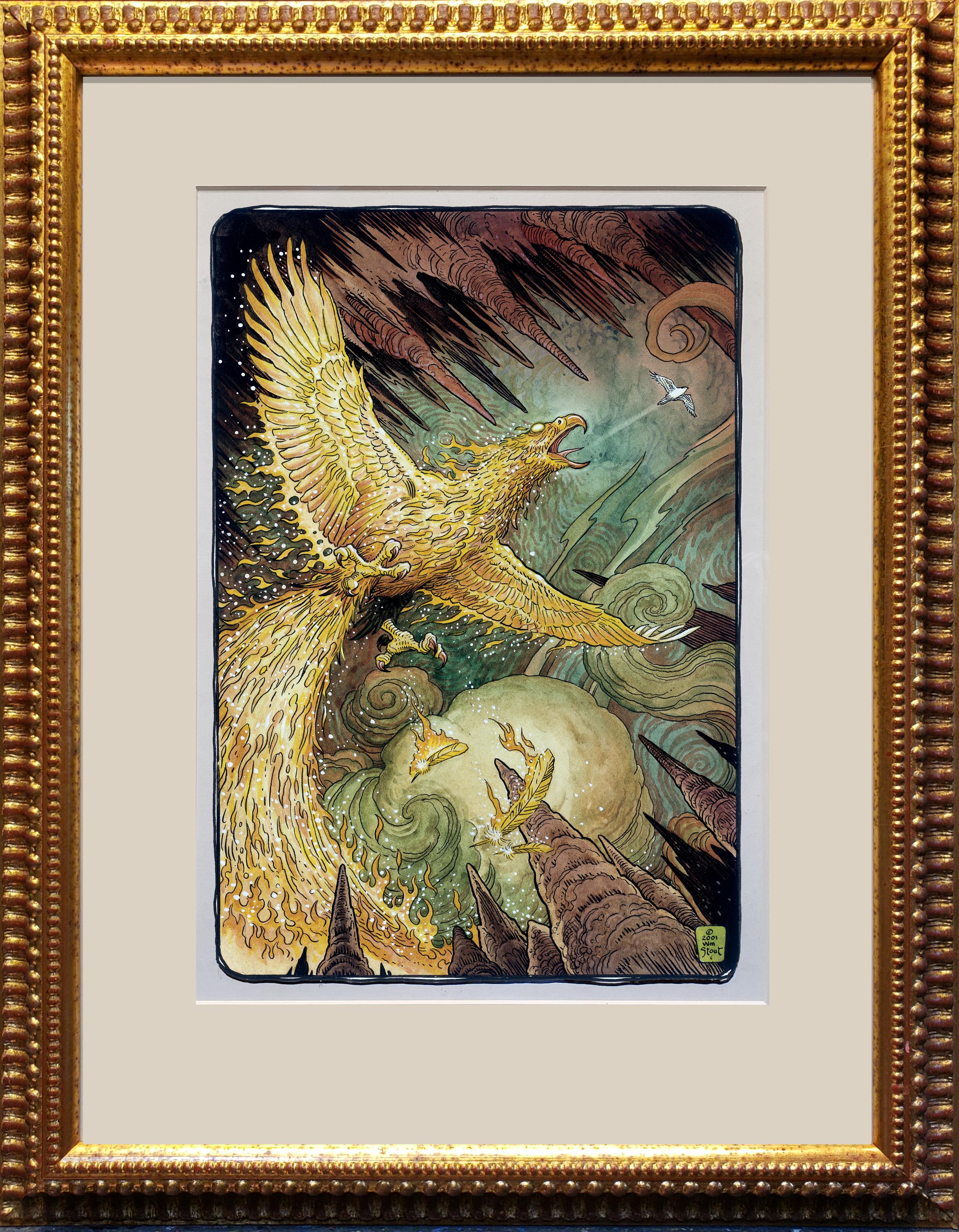 William Stout Animal Art - The Flame Bird