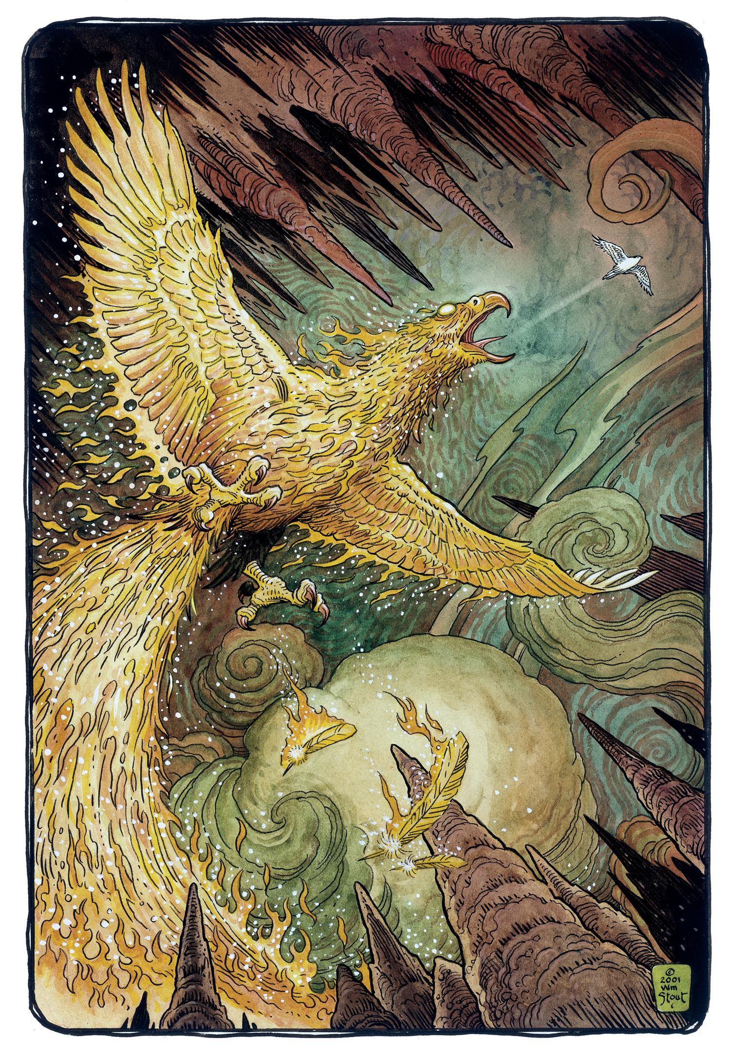 The Flame Bird - Art by William Stout