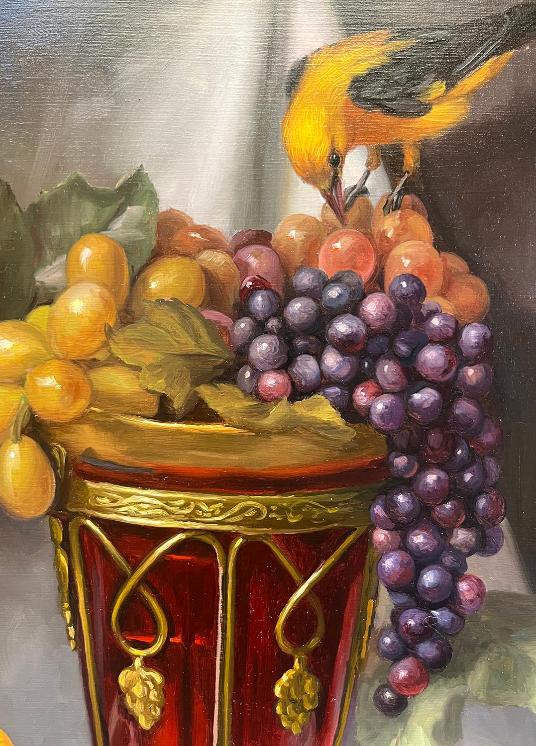 Orioles and Grapes - Realist Art by Mary Kay West