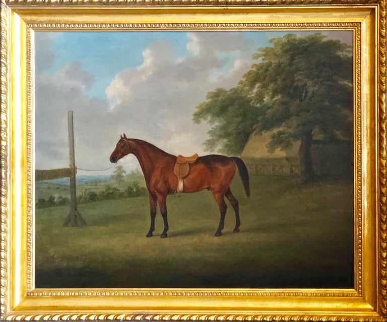 A Bay Horse in a Landscape by John Nost Sartorius. 1