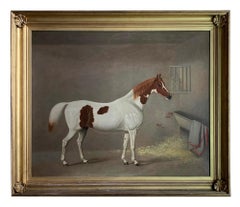 A Skewbald Pony in a Stable by G. Jackson