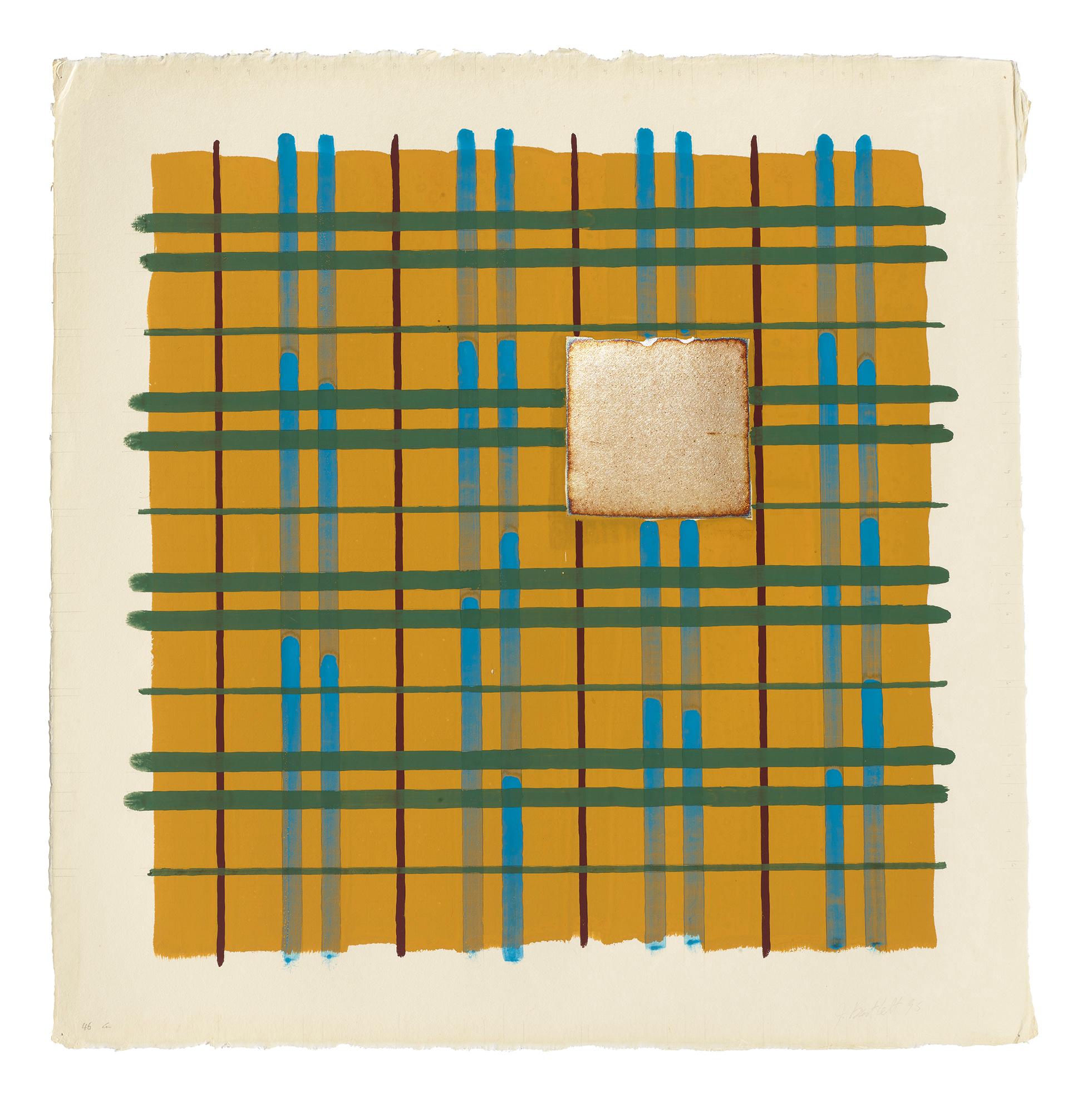 Jennifer Bartlett Abstract Drawing – Homan-Ji III