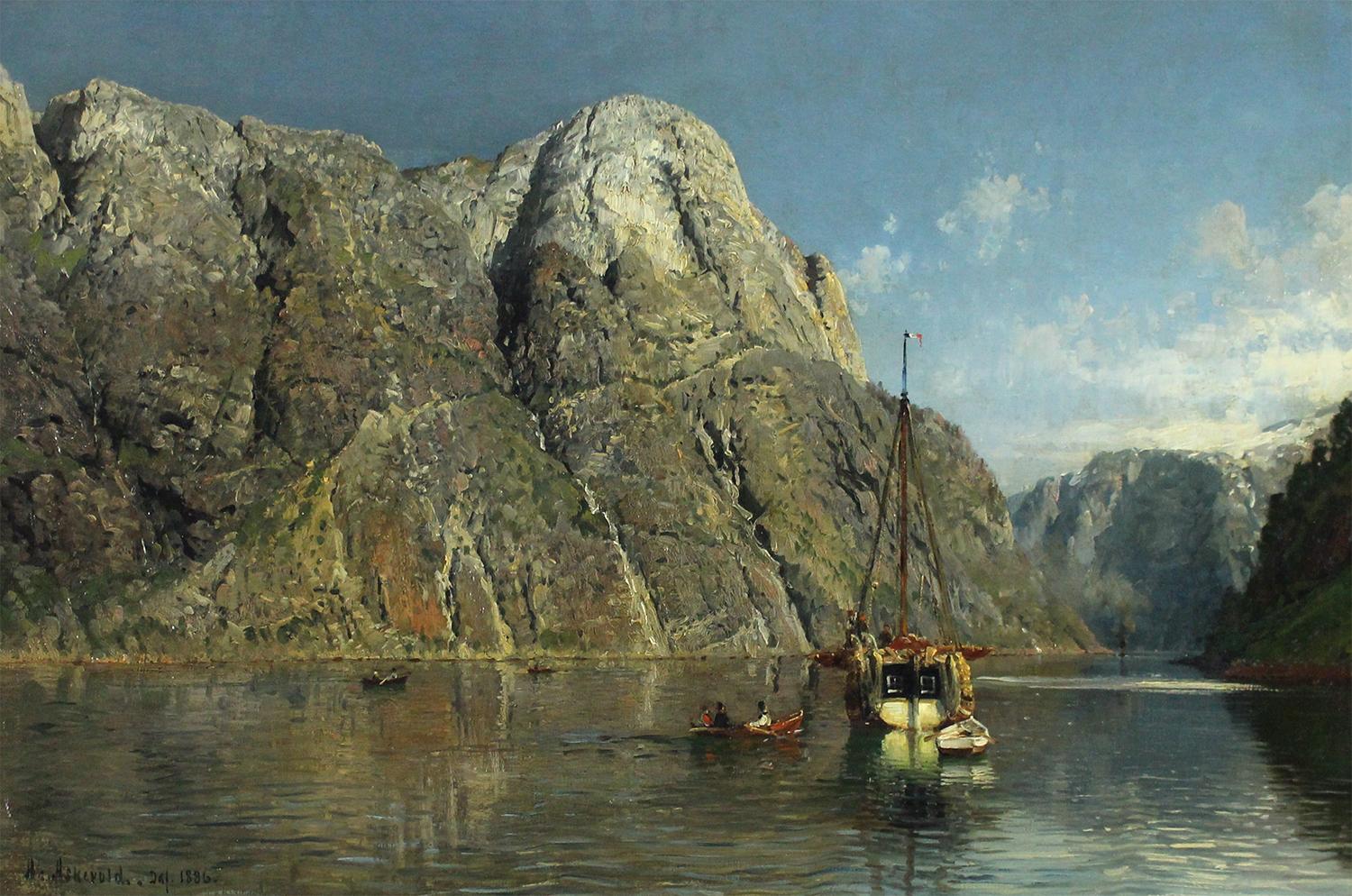 Anders Askevold Landscape Painting - Svams-Nosc in Navo Fjord