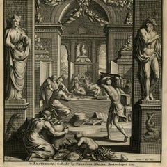 Le cabinet de curiosités ambonien par Rumphius - gravure - 18ème siècle