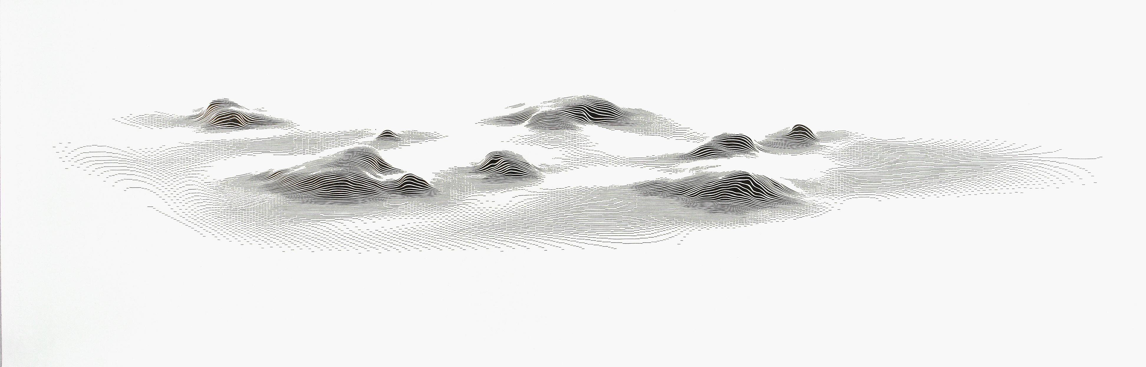 Julian Teran Abstract Drawing – Hot Spots 9