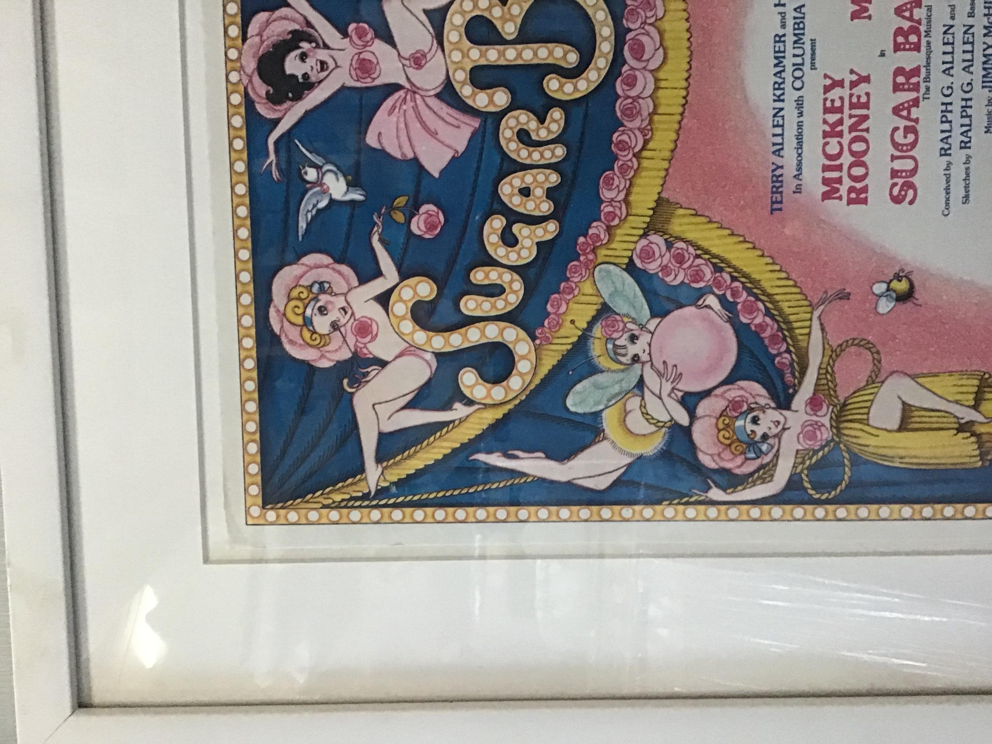 sugar babies broadway vintage sparkle signed poster - Print by Hilary Knight