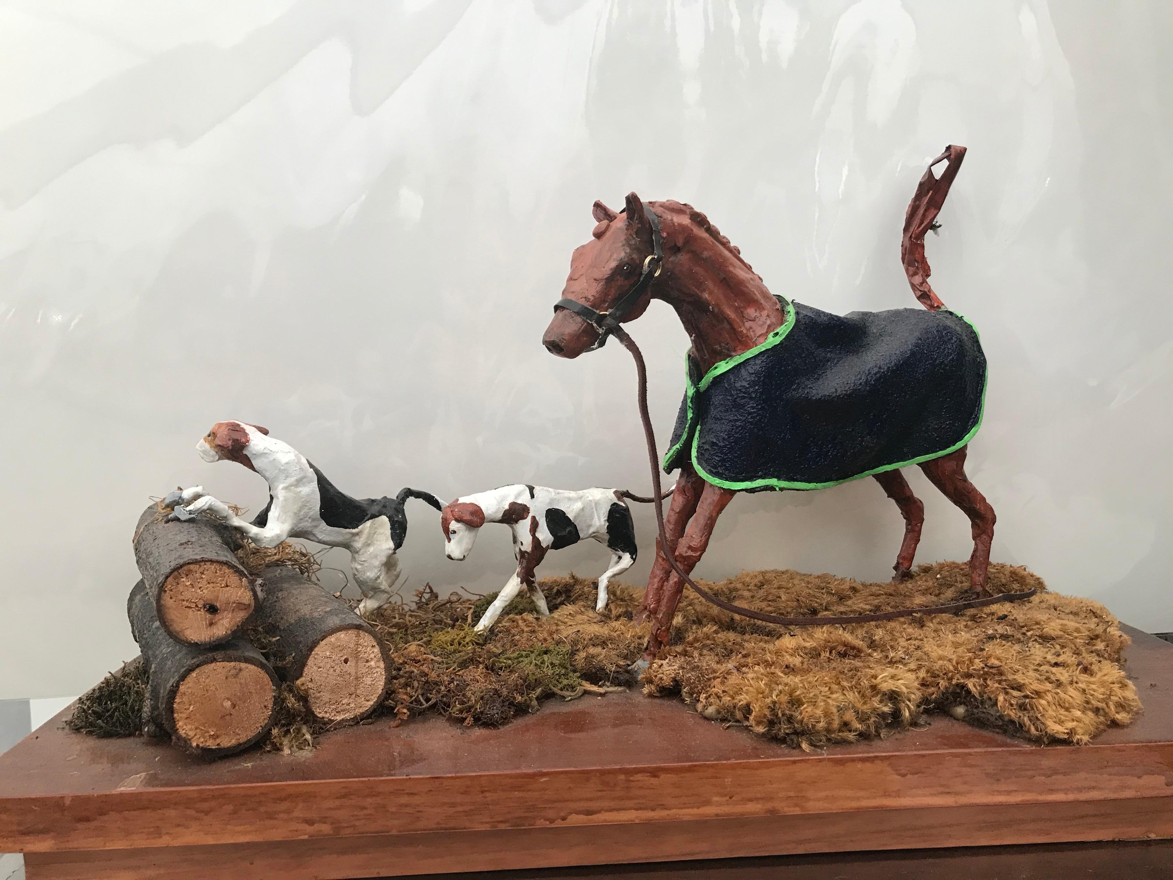 sarah holmborg Figurative Sculpture - the hunt