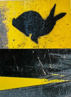 Untitled (ABSTRACT BUNNY STREET MARKINGS, NEW YORK CITY PHOTOGRAPHY)